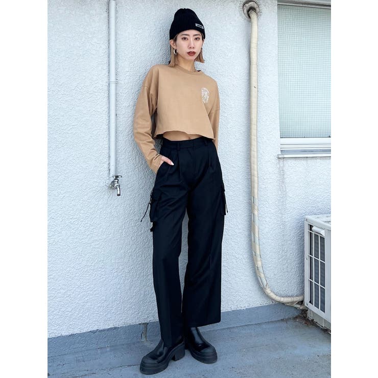 ツータックワイドカーゴパンツ[品番：MKSW0053077]｜EMODA
