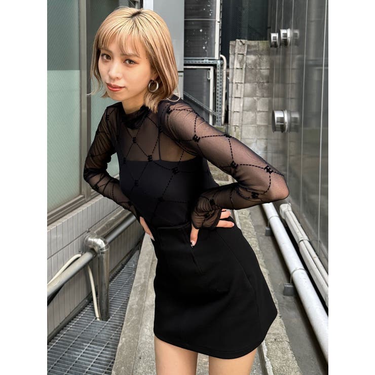 ハイネックストレッチトップ[品番：MKSW0053090]｜EMODA（エモダ