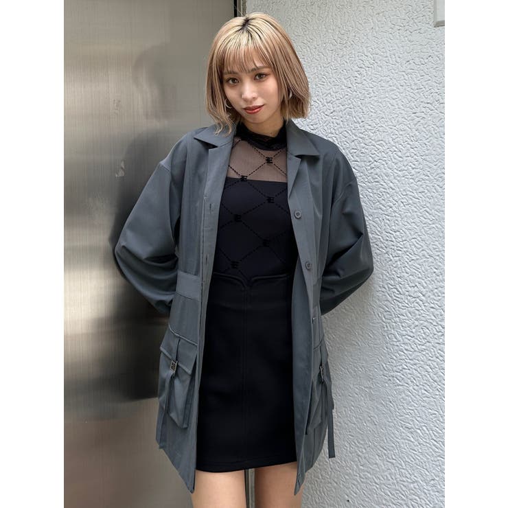 ハイネックストレッチトップ[品番：MKSW0053090]｜EMODA（エモダ
