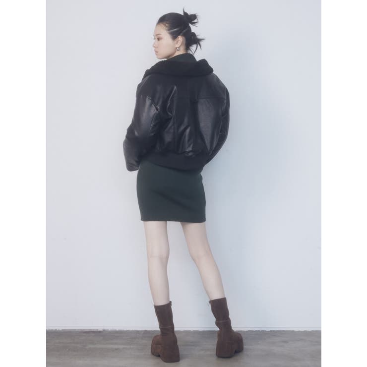 EMODAショートボアブルゾン EMODA（エモダ）の「ショートボアブルゾン（ブルゾン）」 - WEAR