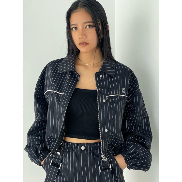 美品　EMODA　EマークボックスショートレザーブルゾンFブラック　b4l014 美品 EMODA EマークボックスショートレザーブルゾンFブラック