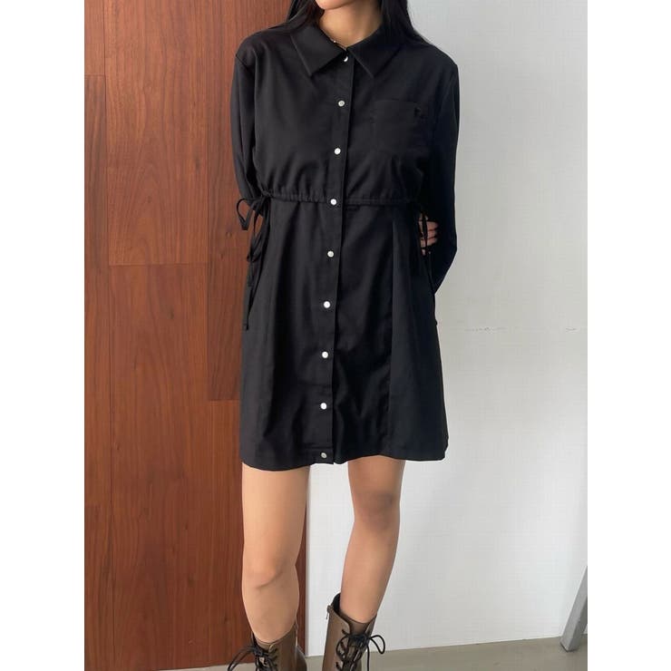 レイヤーポケットシャツワンピース[品番：MKSW0055352]｜EMODA