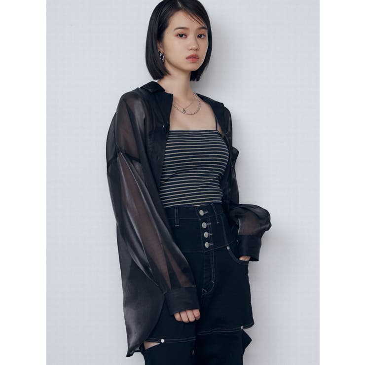 rienda - mocoa’s モコアズ エアリードレープシャツ 新品タグ付き☆ mocoa's inc