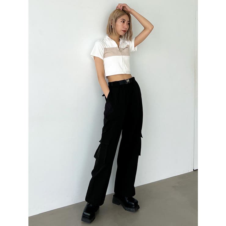ナイロンベルトタックパンツ[品番：MKSW0056550]｜EMODA（エモダ