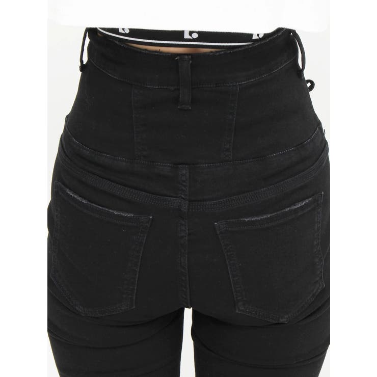 Wレースアップハイウエストフレアパギンス | EMODA | 詳細画像39 