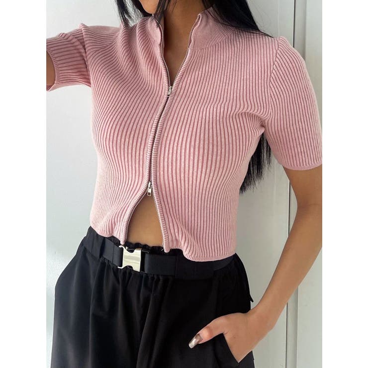 プレーティングハーフリブニット | EMODA | 詳細画像12 