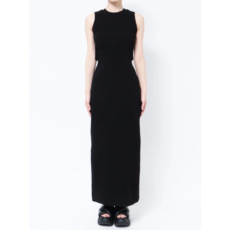 マックスマーラ 黒ドットワンピース＆accaバレッタ MAX MARA WEEK END LINE(マックスマーラウィークエンドライン