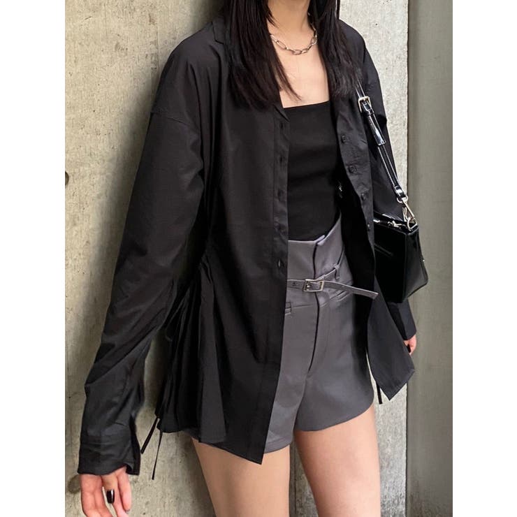 サイドオープンシェイプシャツ | EMODA | 詳細画像13 