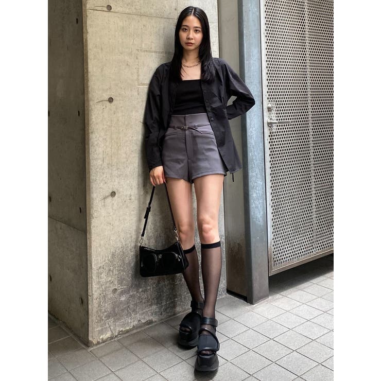 サイドオープンシェイプシャツ | EMODA | 詳細画像15 