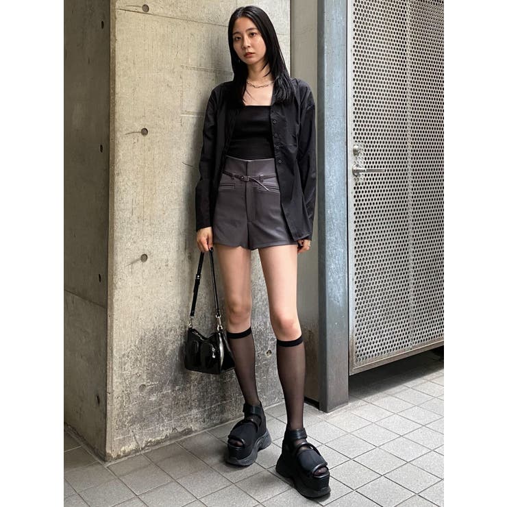 サイドオープンシェイプシャツ | EMODA | 詳細画像18 