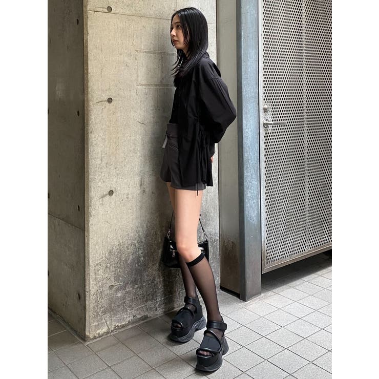 サイドオープンシェイプシャツ | EMODA | 詳細画像20 