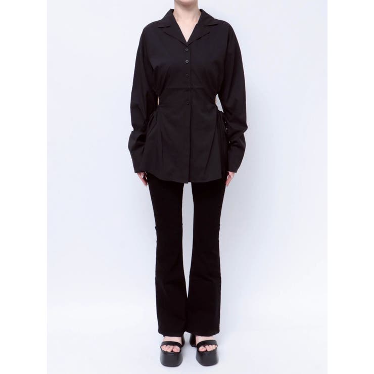 サイドオープンシェイプシャツ | EMODA | 詳細画像28 