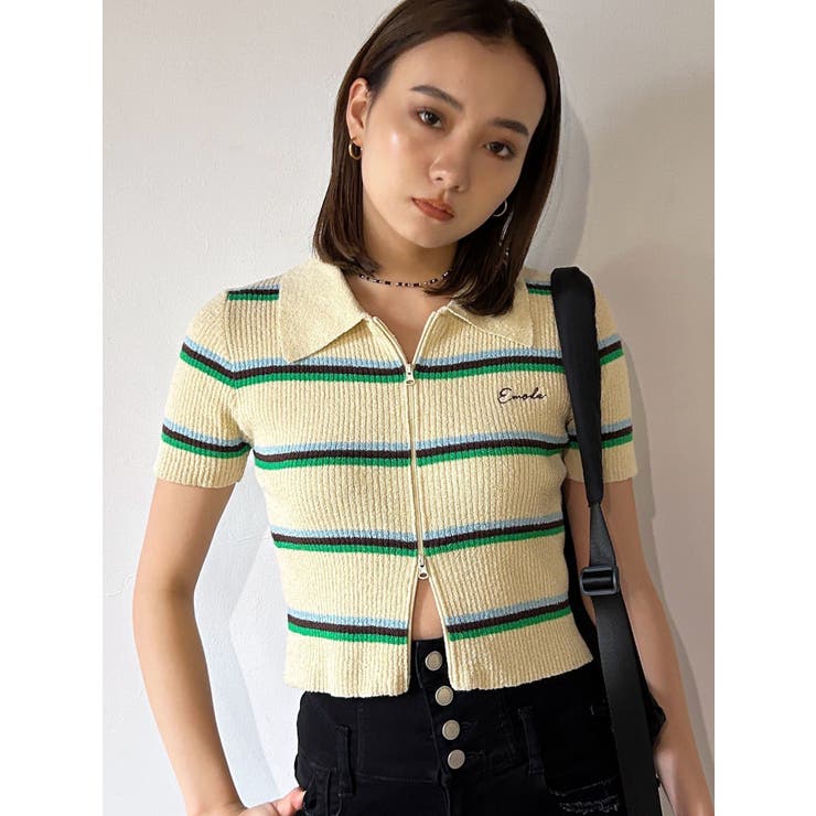 コンパクトジップパイルニット[品番：MKSW0058436]｜EMODA（エモダ）の