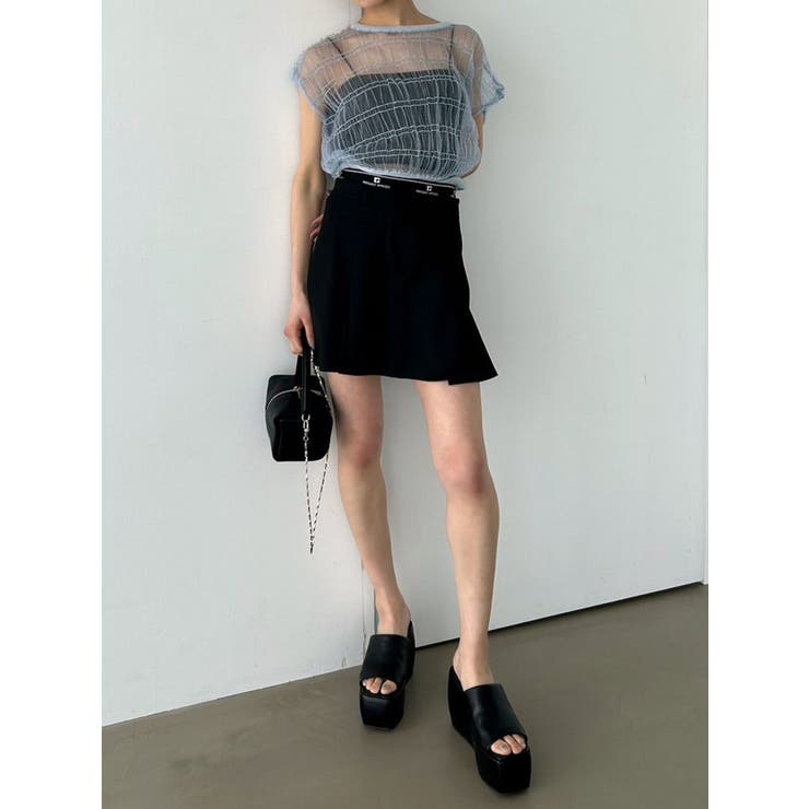 シアーチュールニットタンクトップ | EMODA | 詳細画像10 