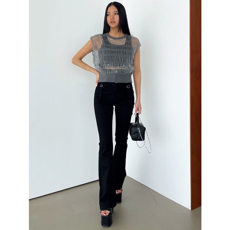 シアーチュールニットタンクトップ | EMODA | 詳細画像27 