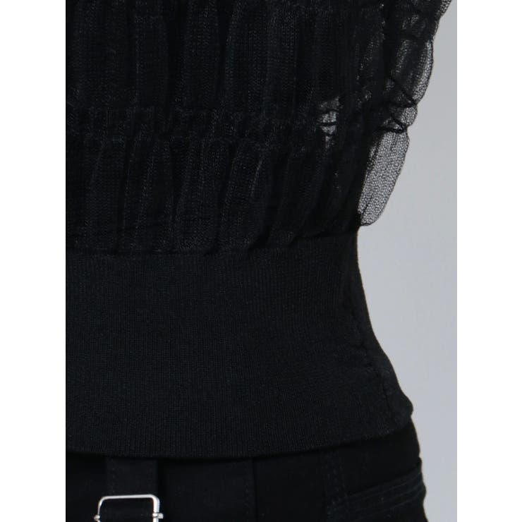 シアーチュールニットタンクトップ | EMODA | 詳細画像33 