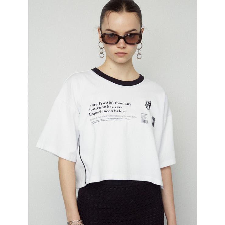 ボックスパイピングTシャツ[品番：MKSW0058434]｜EMODA（エモダ