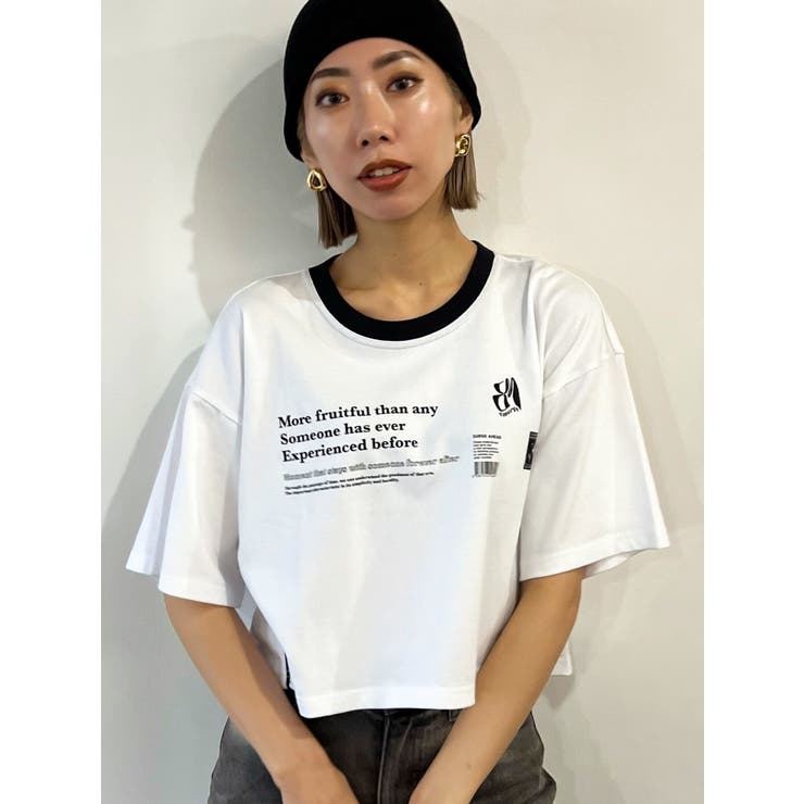 ボックスパイピングTシャツ[品番：MKSW0058434]｜EMODA（エモダ