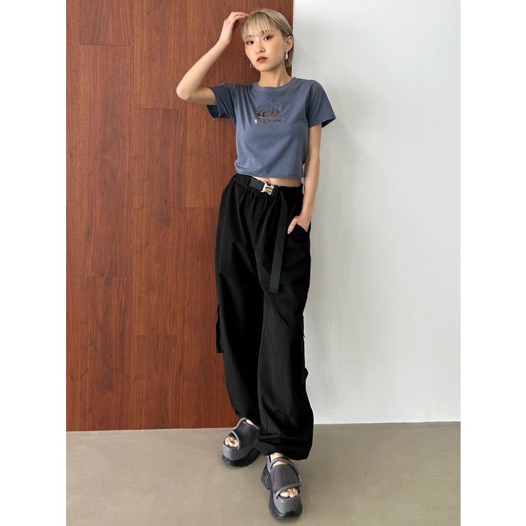 EMODA LARGE COLLARシャツ EMODA エモダ ルーズタイクラッシュTシャツ 即納 : RAPTURE