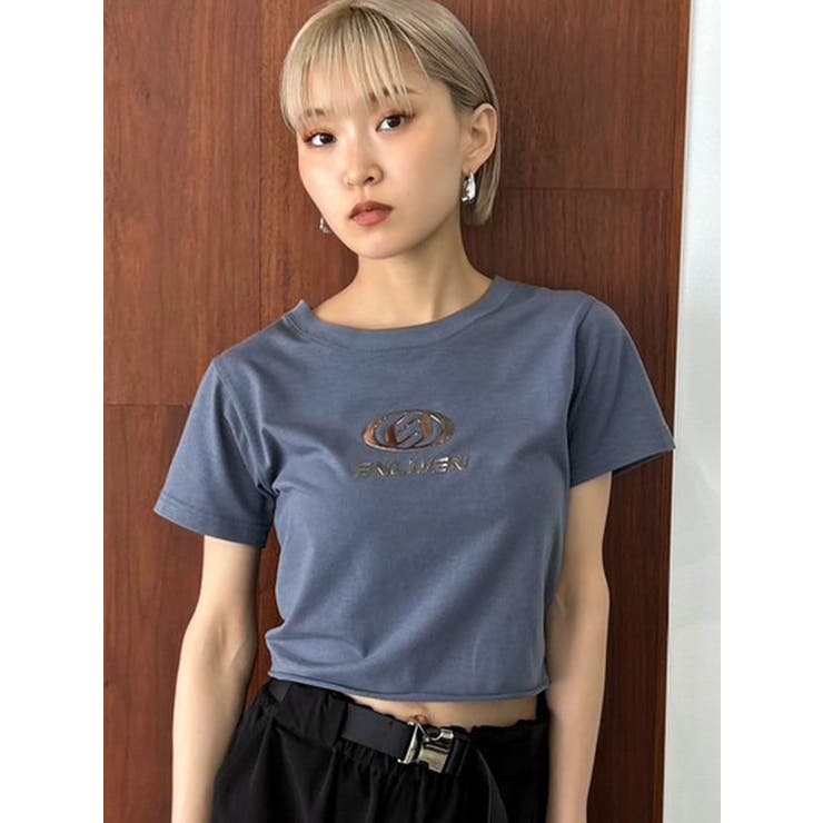 メタルロゴTシャツ[品番：MKSW0057762]｜EMODA（エモダ）｜レディース