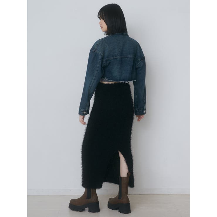 カットオフクロップドデニムジャケット | EMODA | 詳細画像26 