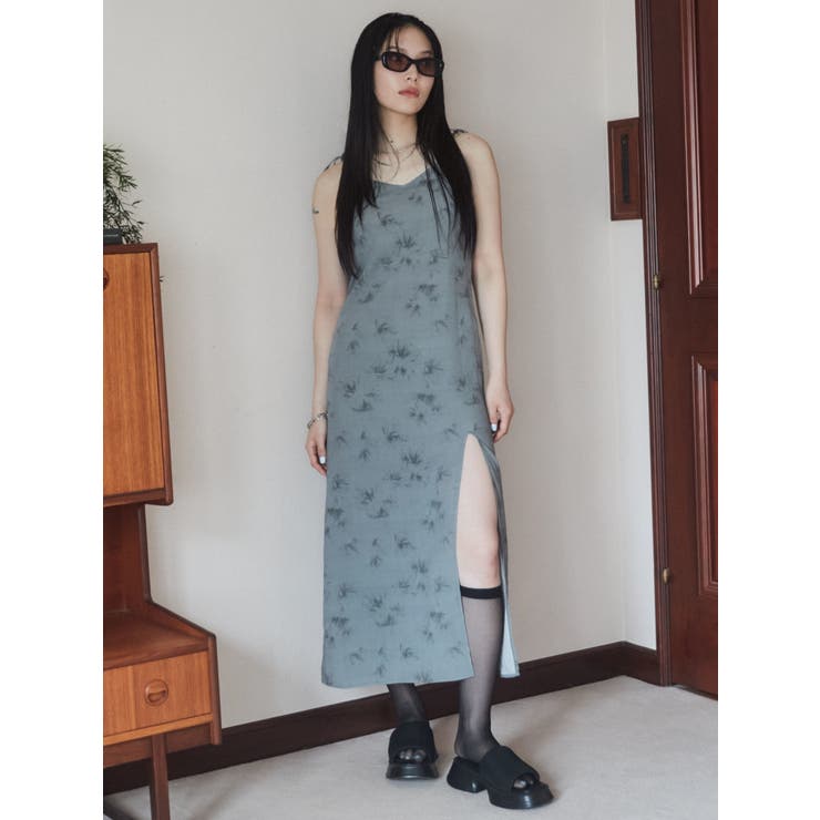 ロングスリットキャミソールワンピース | EMODA | 詳細画像5 