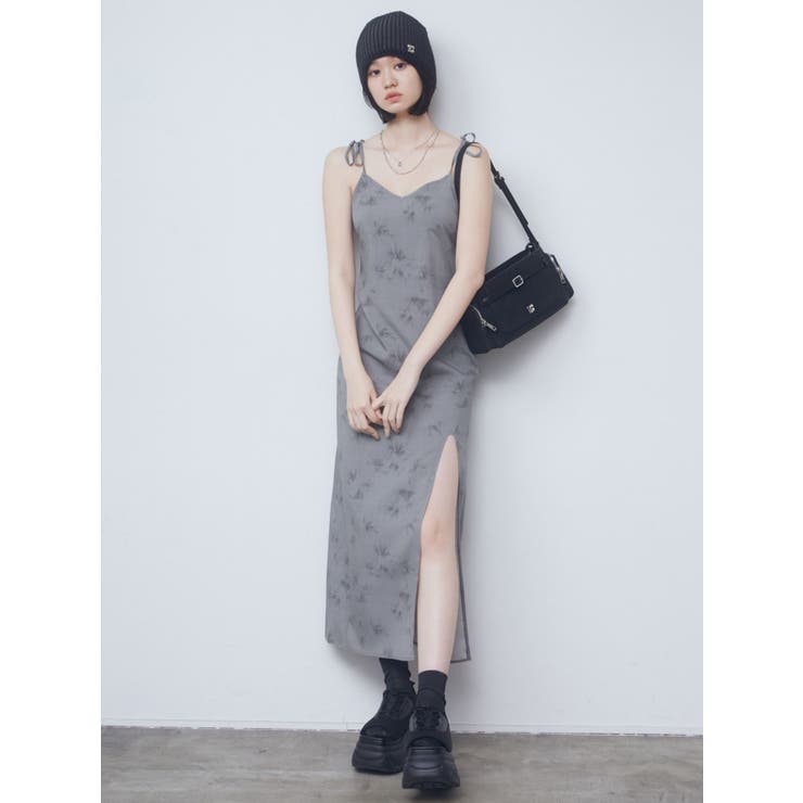 ロングスリットキャミソールワンピース | EMODA | 詳細画像9 