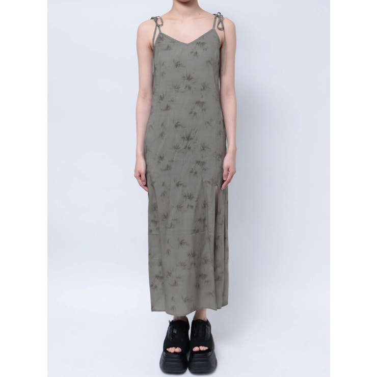 ライトミックス | ロングスリットキャミソールワンピース | EMODA