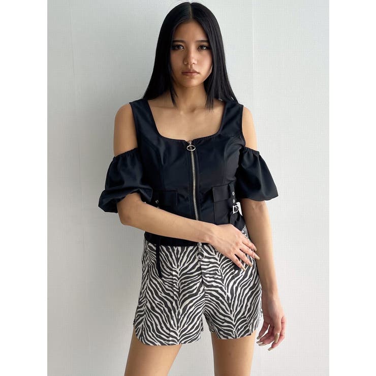 ラウンドハイウエストショートパンツ | EMODA | 詳細画像13 