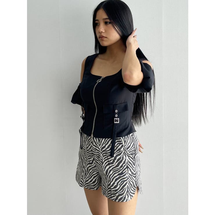 ラウンドハイウエストショートパンツ | EMODA | 詳細画像14 