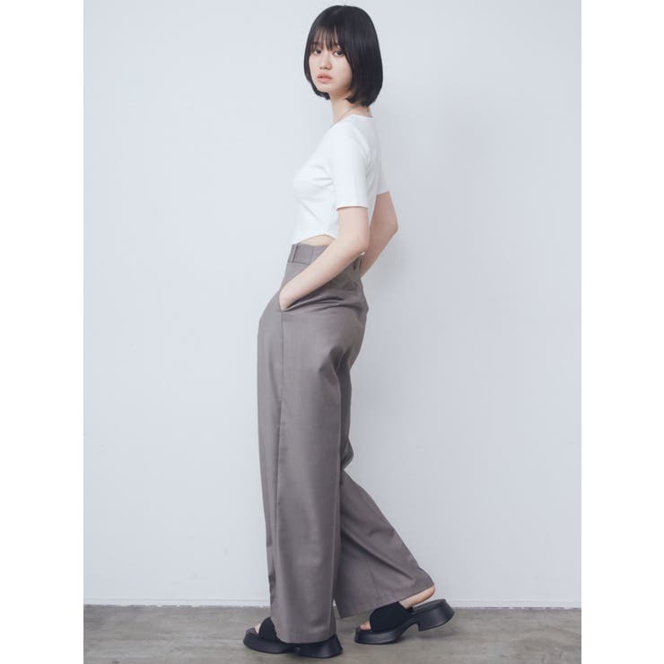 ハイウエストフレアパンツ[品番：MKSW0049007]｜EMODA（エモダ