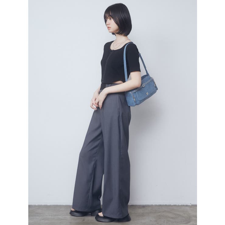 ハイウエストベルトパンツ[品番：MKSW0058654]｜EMODA（エモダ