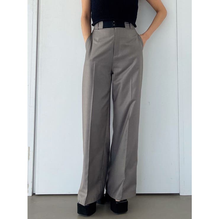 ハイウエストベルトパンツ[品番：MKSW0058654]｜EMODA（エモダ