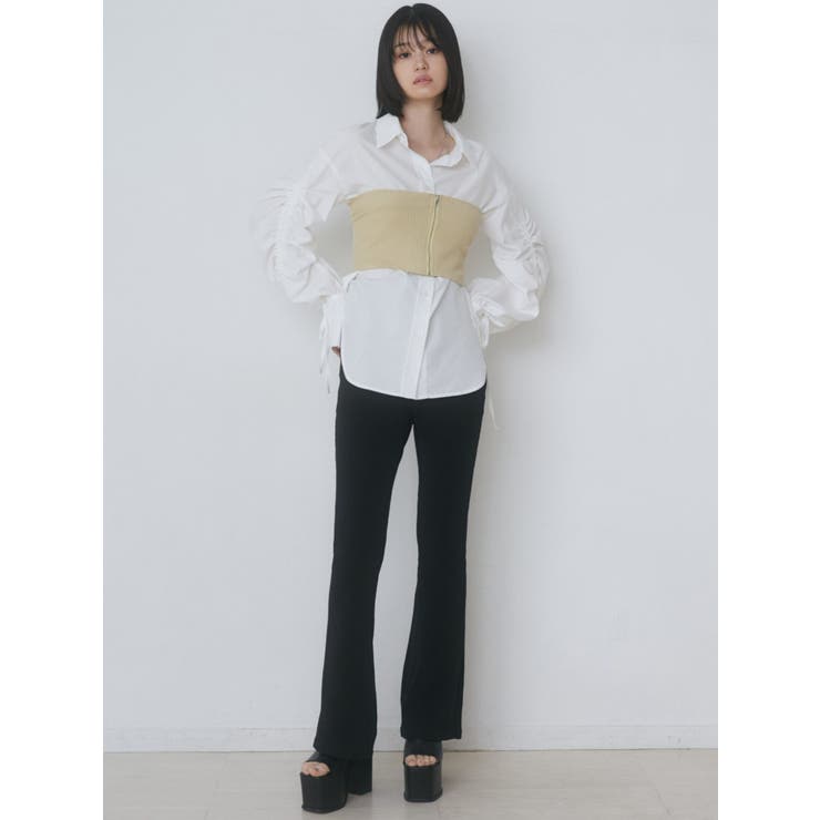 ストレッチリブパンツ[品番：MKSW0059805]｜EMODA（エモダ）の  