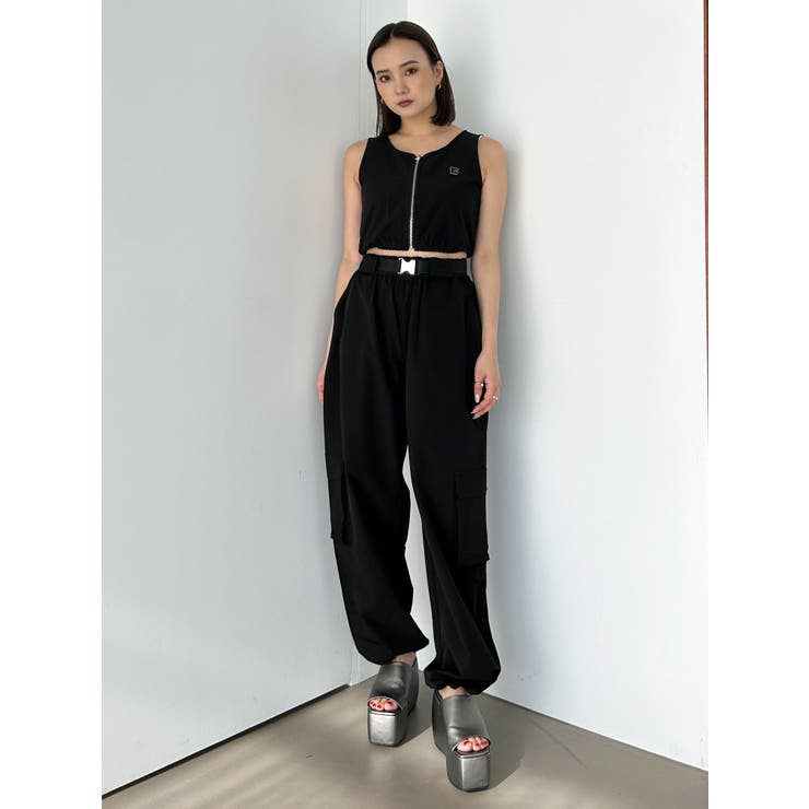ナイロンベルトタックパンツ[品番：MKSW0058808]｜EMODA（エモダ