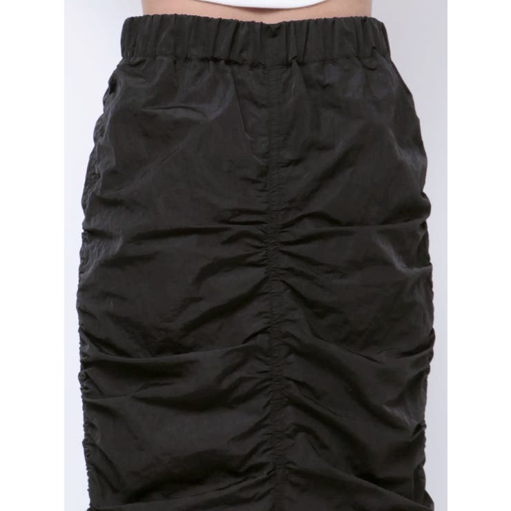 サイドドローストリングナイロンスカート | EMODA | 詳細画像18 