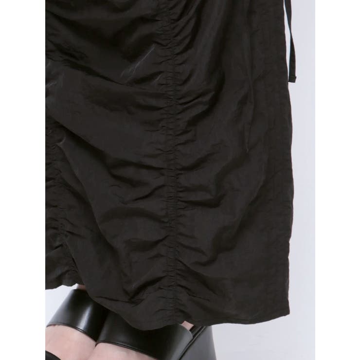 サイドドローストリングナイロンスカート | EMODA | 詳細画像19 