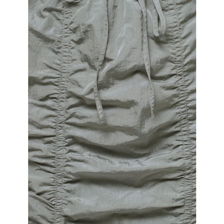 サイドドローストリングナイロンスカート | EMODA | 詳細画像23 