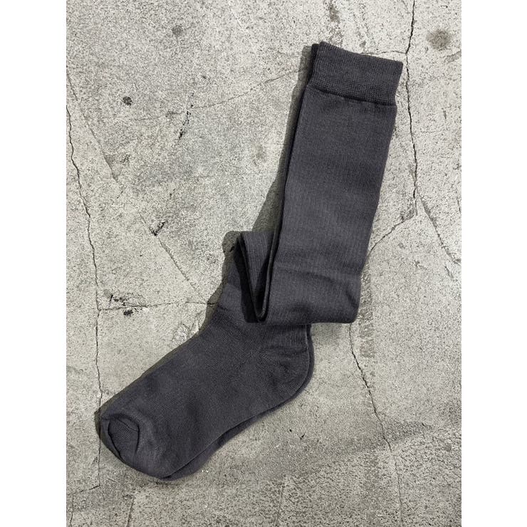 グレー | ワイドリブニーハイソックス | EMODA