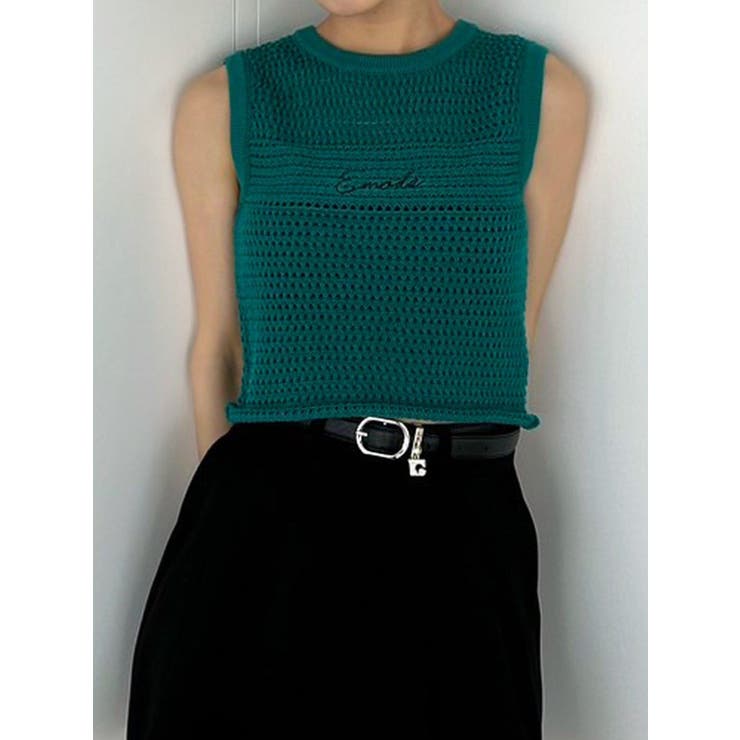 グリーン | エンブロイダリーコンパクトトップ | EMODA