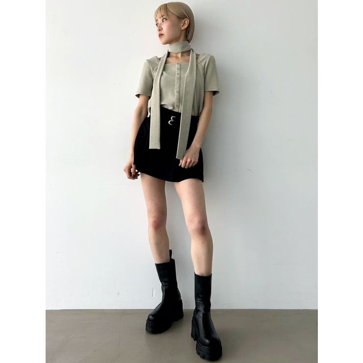 スリムタイボタントップ | EMODA | 詳細画像12 