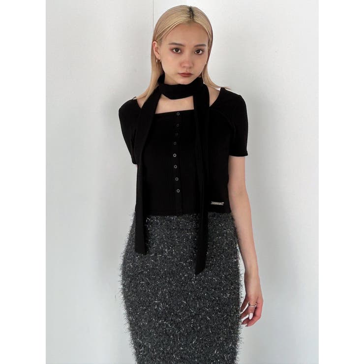 スリムタイボタントップ | EMODA | 詳細画像21 