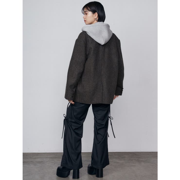 ボクシーミニワンピースジャケット[品番：MKSW0060172]｜EMODA