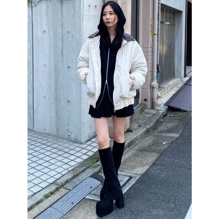 オーバーカラーボンバージャケット[品番：MKSW0060175]｜EMODA