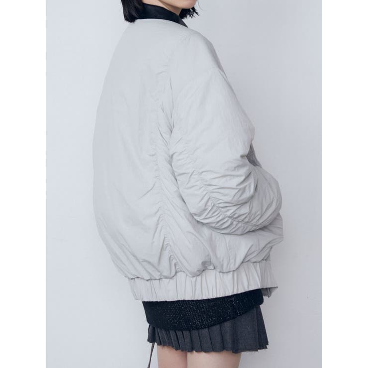 オーバーカラーボンバージャケット[品番：MKSW0060175]｜EMODA