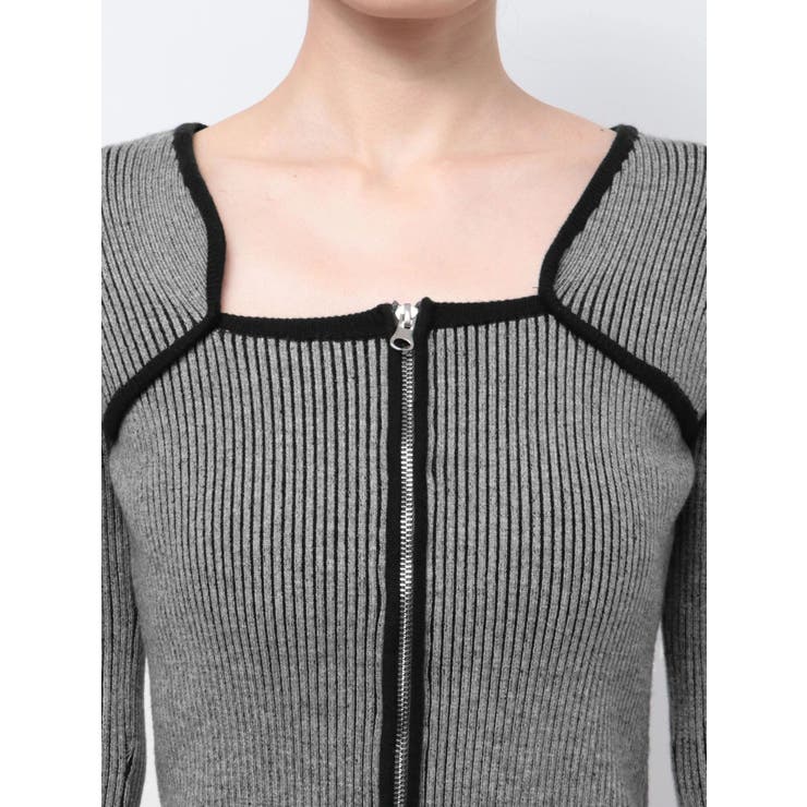 プレーティングリブジップワンピース | EMODA | 詳細画像24 