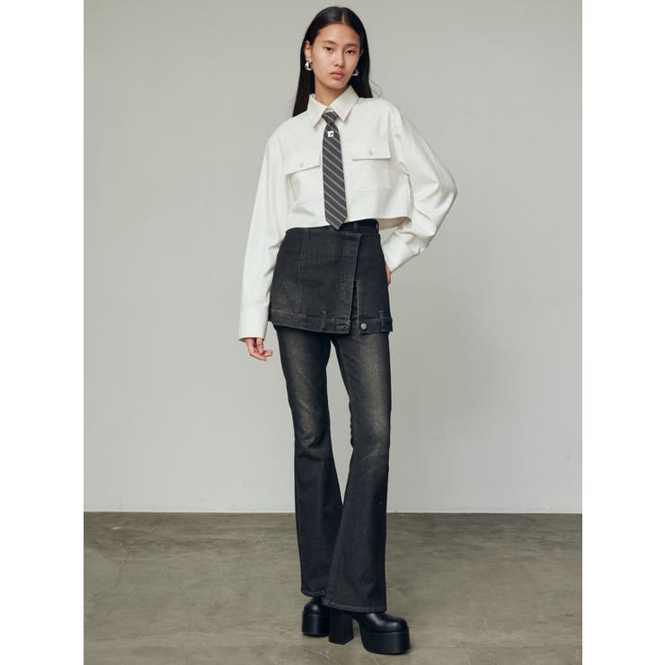 タイクロップシャツトップ[品番：MKSW0059457]｜EMODA（エモダ