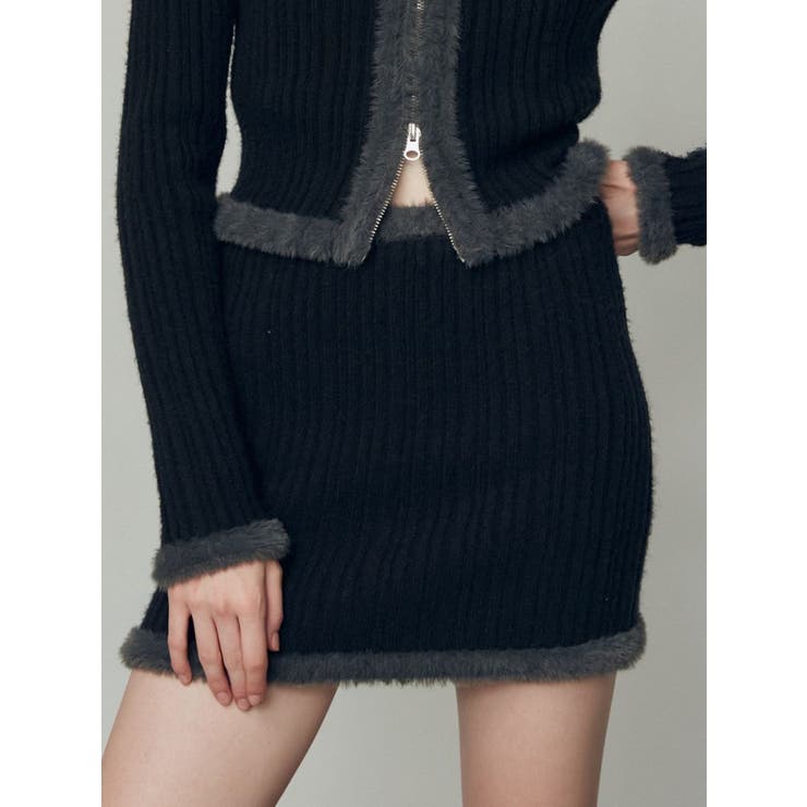 シャギーエッジミニマルスカート | EMODA | 詳細画像10 