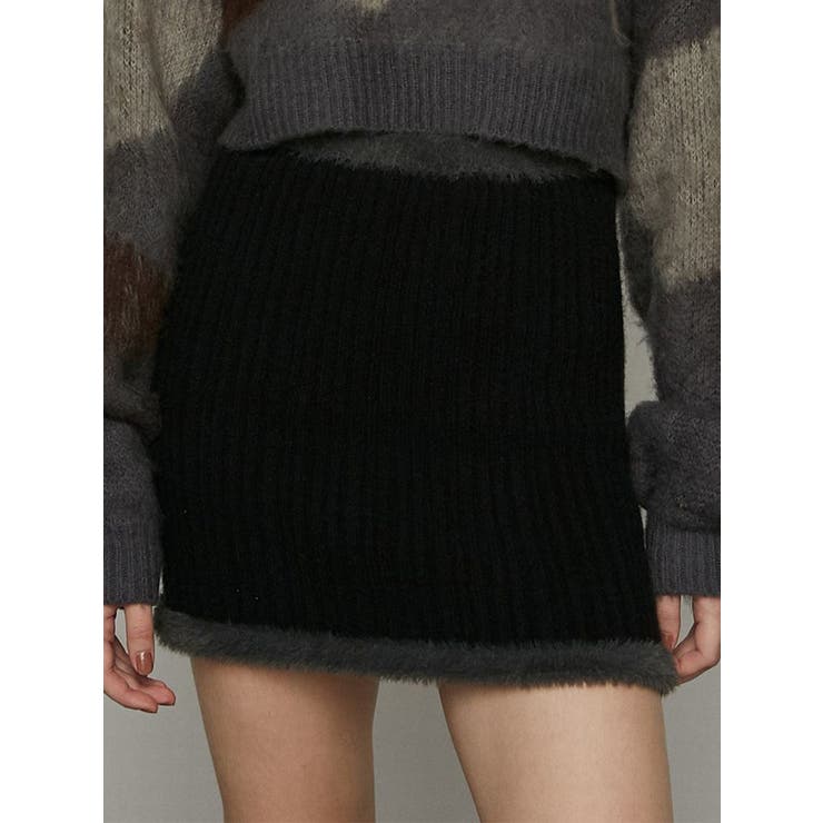 シャギーエッジミニマルスカート | EMODA | 詳細画像13 