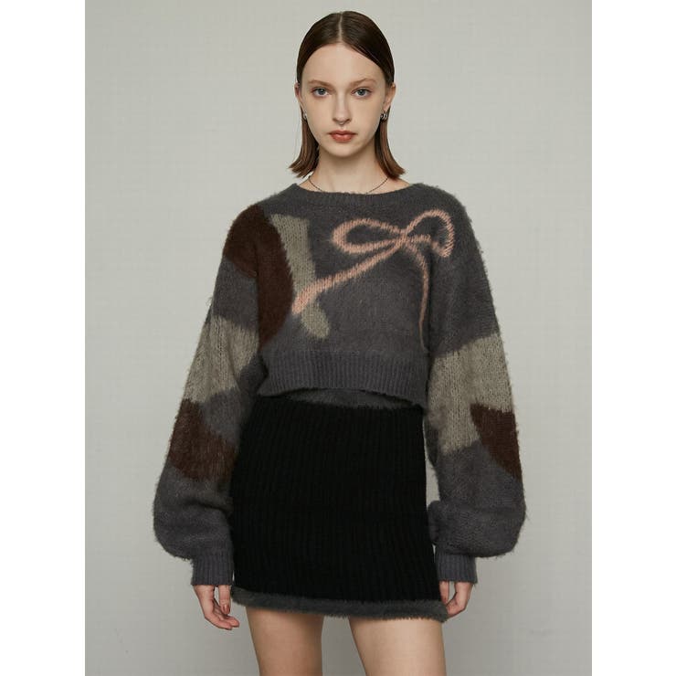 シャギーエッジミニマルスカート | EMODA | 詳細画像14 